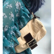 [Underarm Bag Small Size] fen Di Medieval Bag baguette baguette baguette Casual FF Handbag Trendy Fl