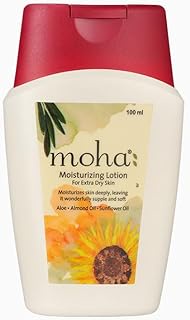 moha: Moisturizing Lotion For Face &amp; Body | Deep Moisture With Benefit of Aloe Gel, Almond, Coconut &amp; Olive Oil For Smooth, Soft &amp; Healthy Skin. (100 ML)