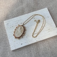 230412 菊花石 串珠 頸鍊