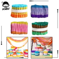 [ 2Pcs Wrinkle Paper Roll Crepe Paper Streamers Crafts Party Supplies Curtain