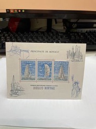 摩納哥帆船郵票小全張