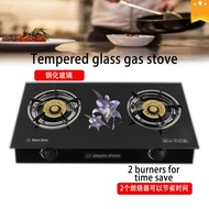 gas range with oven home appliances ✧Three burner Double Burner Glass Top Gas Stove High quality✡