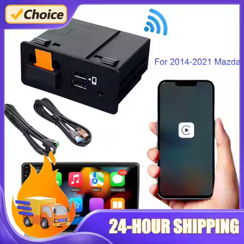 Wired CarPlay Android Auto HUB Retrofit USB Kit TK78-66-9U0C USB Hub Adapter Plug and Play for Mazda