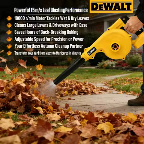 Dewalt 2-in-1 Cordless Blower & Vacuum: Portable Power Tool for Dewalt Batteries (No Battery)