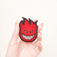 SKATEBOARD EMBROIDERY PATCH SPITFIRE EMBROIDERED BADGE/ FIRE SIGN IRON PATCH/
