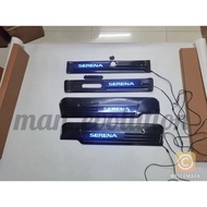 Nissan Serena C27 Exclusive Black Chrome LED Door Step Plate