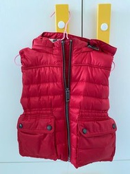 Burberry red down vest jacket 羽絨背心
