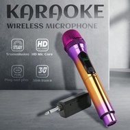LMBGM W-4XC Wireless Rechargeable Microphone, Suitable For Home, KTV, Outdoor Portable Singing Perfo