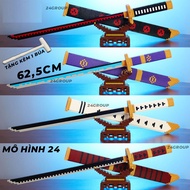 [63cm] roronoa Zoro sword toy model in one piece assembled to train intelligence katana onepiece lin