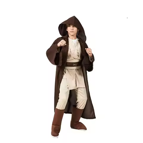 Jedi Knights Luke Skywalker Child Boy Deluxe Warrior Movie Character Cosplay Costume Kids Carnival P