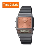 CASIO Vintage Gray Stainless Steel Band Unisex Watch AQ-800ECGG-4A (W)