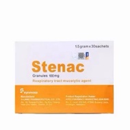 STENAC GRANULES 100MG SACHETS(N-acetylcysteine)( EXP DATE : 11/2026 )