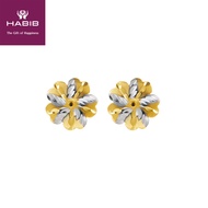 HABIB Oro Italia 916 Yellow and White Gold Earring