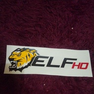 Elf tiger head car sticker / elf hd tiger head sticker