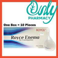 ONE FULL BOX ROYCE Enema Adult 20mL x 10 Pieces (For Constipation/ Sembelit)