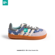 LONDON GRAY BLUE sepatu anak FOR AGES 1-10 YEARS 21-35 GIRLS - URBAN SNEAKER KIDS
