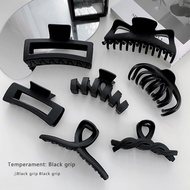 Korean Ladies Black High-End Feeling Clip New Style Large Shark Hair Clip