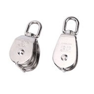 M15 M20 pulley block stainless steel pulley traction wheel heavy steel single and double wheel rotat