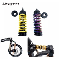 Litepro birdy Titanium Axle Front Shock Absorber Spring Adjustable FSBL1 Single Front Shock Non-hydraulic Damping Suspension For Birdy Folding Bicycle
