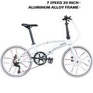 Foldable Speed X6 Bicycle 7 20/22 Inch Aluminum Alloy Frame Folding Bike Adult Students Commuter Bik