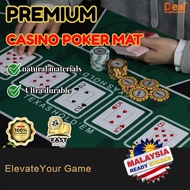 【Spot Goods】High quality Texas Hold'em Mat, high-quality natural rubber waterproof casino poker tabl