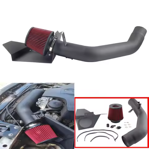 Heat Shield Red Cold Air Intake System Pipe Kit For BMW 12-15 335i/14-16 435i M235i /16 M2 N55 3.0L 