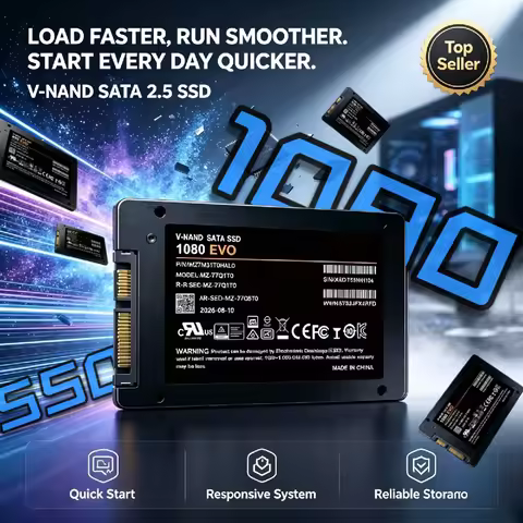 1080 EVO SSD, 500GB/1TB/2TB, Builtin Solid State Drive, HDD Hard Drive, Laptop, PC, Desktop, SATA II