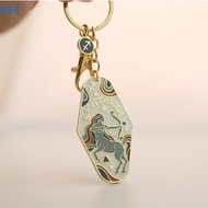 FENGHA Constellation Metal Pendant, Lion Capricorn 12 Constellation Keychain, Fashion Letters Bag Ha