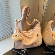 Beg Selempang Bersulam Bersulam Besar Berkapasiti Besar Fesyen Serbaguna Beg Tote Wanita Kasual Beg 