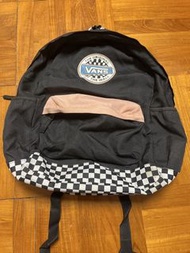 Vans 黑色格紋背包
