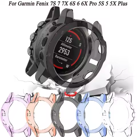 Hot Protection Case For Garmin Fenix 7 7S 7X 5S 5 5X Plus 6S 6 6X Pro Smart Watch Protector Frame So