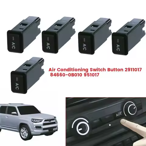 Botón Interruptor Aire Acondicionado 2911017 84660-0B010 5 Pines para Toyota T100 4Runner RAV4 Tacom