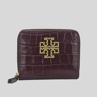 Tory Burch Britten Crocodile-embossed leather Mini Wallet Claret 86061