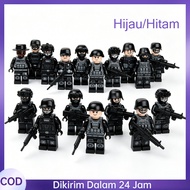 10set Lego Army Toys Assembly Games Small Army Toys Special Forces Lego Forest Police Swat