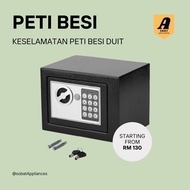 PETI KESELAMATAN PETI BESI PETI DUIT PETI CASH Personal / Home /Office Safe Digital Safety Box Secur