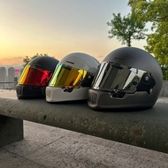 Retro 3C Full Face Helmet DOT Certification Motorcycle Helmet Anti-UV &amp; HD Lens ABS Shell Moto Motocross Helmet Windproof Unisex