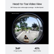 ieGeek Doorbell Camera Wireless No Subscription, 3MP Video Doorbell with Chime, 180° Head to Toe Vie