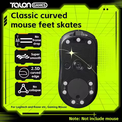 20PCS 6mm TALONGAMES Mouse Feet Compatible With Razer Logitech Glorious Steelseries Universal Dots R