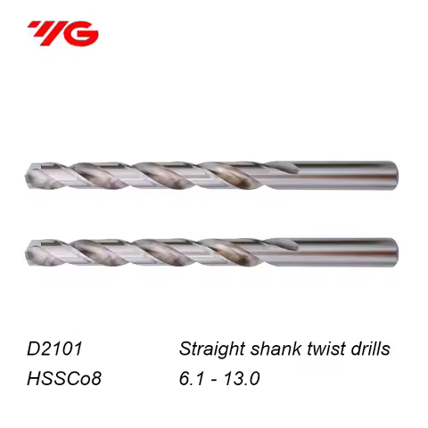D2101 HSSCo8 Korean YG Twist Drill Bit Straight Drills 6.1-13.0mm Processing: stainless steel. Alloy