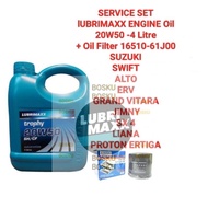(O/F 16510-61J00 +LUBRIMAXX 20W50-4L ENGINE OIL) SUZUKI SWIFT ALTO ERV GRAND VITARA JIMNY SX 4 LIANA