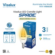 LILIN CAHAYA Visalux Spade LED Candle Light 3W E14 E27 Warm White 3000K - Yellow Light Candle Bulb (