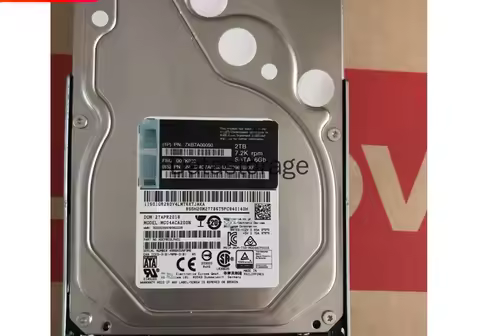 HDD For Lenovo 00YK039 2TB SATA 7.2K 12G SR550 SR650 HDD 7XB7A00050