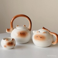 House Household Siamese Cat Ceramic Teapot Birthday Gift Teapot Kettle Wedding Set Cute Water Set Cr