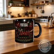 Portugal National Team 2026 Mug Red Jersey Players Group Photo with CR 7 & “Todos por Portugal” - Un