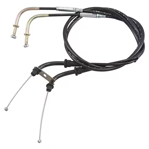 Motorcycle Accessories Lengthened Throttle Cable Wires Black For Kawasaki VULCAN 900 VN900 CLASSIC/L