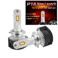 1 Set H7 P18 LED Headlight Super Bright H4 H8 H9 H11 9005 9006 HB3/HB4 9012 HIR2 Cutting Line Focus 