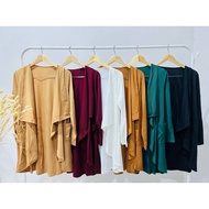 Cardigan muslimah colourful/muslimah fashion/ Women's Cardigan Korean Style Casual Long Sleeve Front Pockets Outerwear/