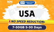 eSIM USA 5-30Days 7-50GB 5G/4G Data
