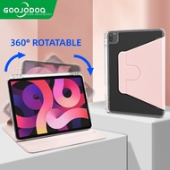 GOOJODOQ untuk Sarung iPad Sarung Pusing 360 Darjah untuk iPad Gen 10 Pro 11 Air4/5 ​​Gen 9/8/7 10.2