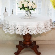New Lace Tablecloth Pastoral round tablecloth Dining table cloths Home Embroidery table cover rose g